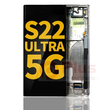 AMOLED-дисплей с заменой рамки для Samsung Galaxy S22 Ultra 5G (восстановленный) (Phantom White)