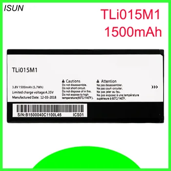 ISUNOO 10 шт./лот, 1500 мАч, аккумулятор TLi015m1 для мобильного телефона TCL Alcatel One Touch Pixi 4 4034A Celular