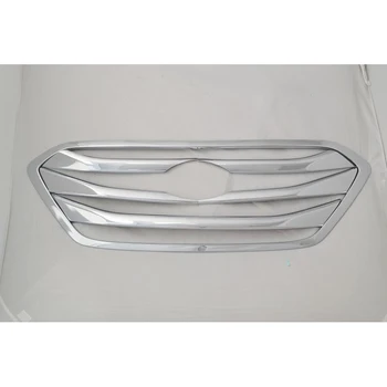 Для Hyundai ix35 2014 6 шт. ABS Хромированная Автомобильная Решетка Переднего Капота Гриль Декоративная Крышка Отделка Автомобиля Для Укладки Автоаксессуаров