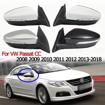 Для VW Passat CC 2008 2009 2010 2011 2012 2013-2018 Автомобильное 9/13 Проводов Зеркало заднего вида В Сборе Электрический Складной Сигнал поворота с подогревом