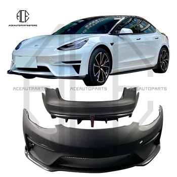 Новые поступления для Tesla Model 3, обновленный автомобильный обвес в стиле робота, передний бампер, задний бампер, спойлер, капоты двигателя