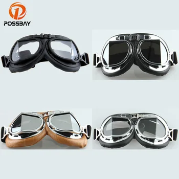 Очки для мотокросса в стиле ретро, Мотоциклетный шлем в стиле стимпанк, Очки пилота, Летающие на открытом воздухе, солнцезащитные очки для Harley, Очки, Аксессуары