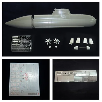 1/48 Пульт дистанционного управления Подводная лодка Модель дистанционного управления Немецкий 212A U31 Большой набор моделей ручной сборки