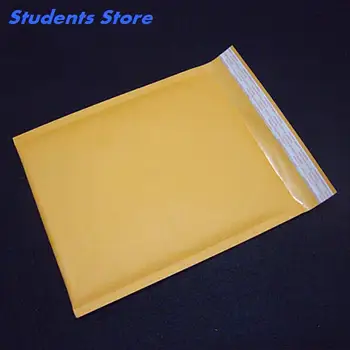 1ШТ Желтый Водонепроницаемый Конверт Пузырчатая упаковка Почтовые пакеты 160X220 мм