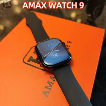 2023 Смарт-часы AMax Watch 9 для мужчин и женщин с функцией NFC Bluetooth для мониторинга сердечного ритма, умные часы для Xiaomi PK HK9 Pro W59 DT7 ZD8