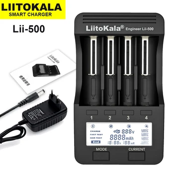 Litokara Lii-500 PD4 Lii-S8 Lii-600 ЖК-дисплей 3,7 В 18650 18350 18500 21700 14500 26650 1,2 В Delitio-Carregadol de Batria AA AAA NiMH