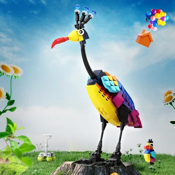 MOC 143175 Kevin UP Летающий воздушный шар Дом Птица Фильм Строительный блок Авифауна Кирпичи Детская игрушка подарок на день рождения