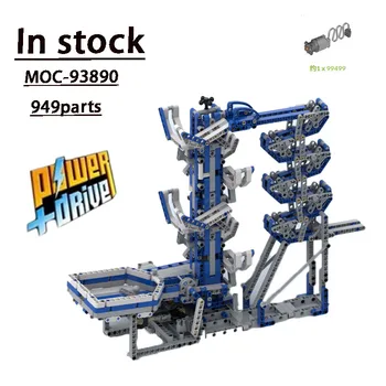 MOC-93890 Забавный Электрический Стол Для Игры в пинбол, Соединяющий Строительные Блоки, Вечный Двигатель, Строительные Блоки Модели 949 Деталей KidsToys