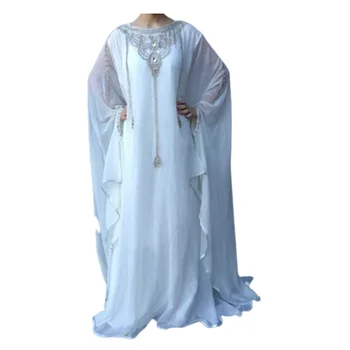 Белая Марокканская Дубайская длинная рубашка Farasha Robe Dress - очень модные длинные платья в европейских и американских модных тенденциях