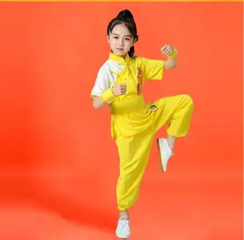 Детская одежда для боевых искусств с короткими рукавами, набор для занятий боевыми искусствами для студентов