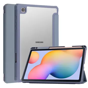 Для Samsung Galaxy Tab S7/S8 11-дюймовый Чехол для планшета Кожаный трехстворчатый Ультратонкий Защитный Чехол для Tab S6 Lite 10.4 2020/2022
