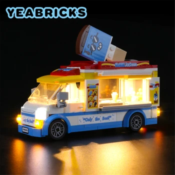 Комплект светодиодных ламп YEBRICKS для 60253 грузовика с мороженым, набор строительных блоков (не включает модель), кирпичные игрушки для детей