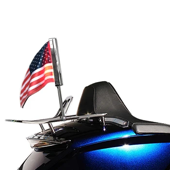 Кронштейн для установки круглого флага на багажнике мотоцикла Для Honda Gold Wing 1800 GL1800 Слева L 304 Нержавеющая сталь 2018-2023