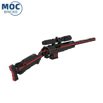 Оружие Спецназа MOC, военная серия, Снайперская пушка M24, может стрелять, технология высокой сложности, строительные блоки, игрушки для сборки