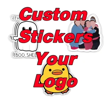 Пользовательские наклейки с индивидуальным логотипом на заказ Благодарственные наклейки для подарочной упаковки Скейтборд Ноутбук Телефон Игрушки Бутылки