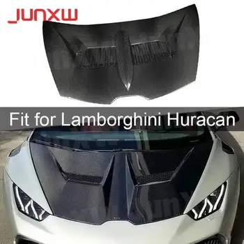 Углеродное волокно/FRP Передняя Крышка Капота двигателя подходит для Lamborghini Huracan LP580 LP610 2014-2018 V стиль Стайлинга Автомобилей