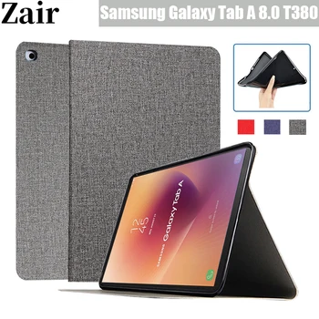 Чехол-подставка для Samsung Galaxy Tab A 8,0 2017 SM-T380 T385 Чехол из искусственной кожи с откидной крышкой для Samsung Tab A8 8,0 дюймов T380 T385 Чехол